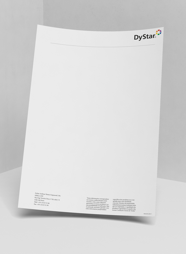 Dystar Papel de CartaDystar stationery